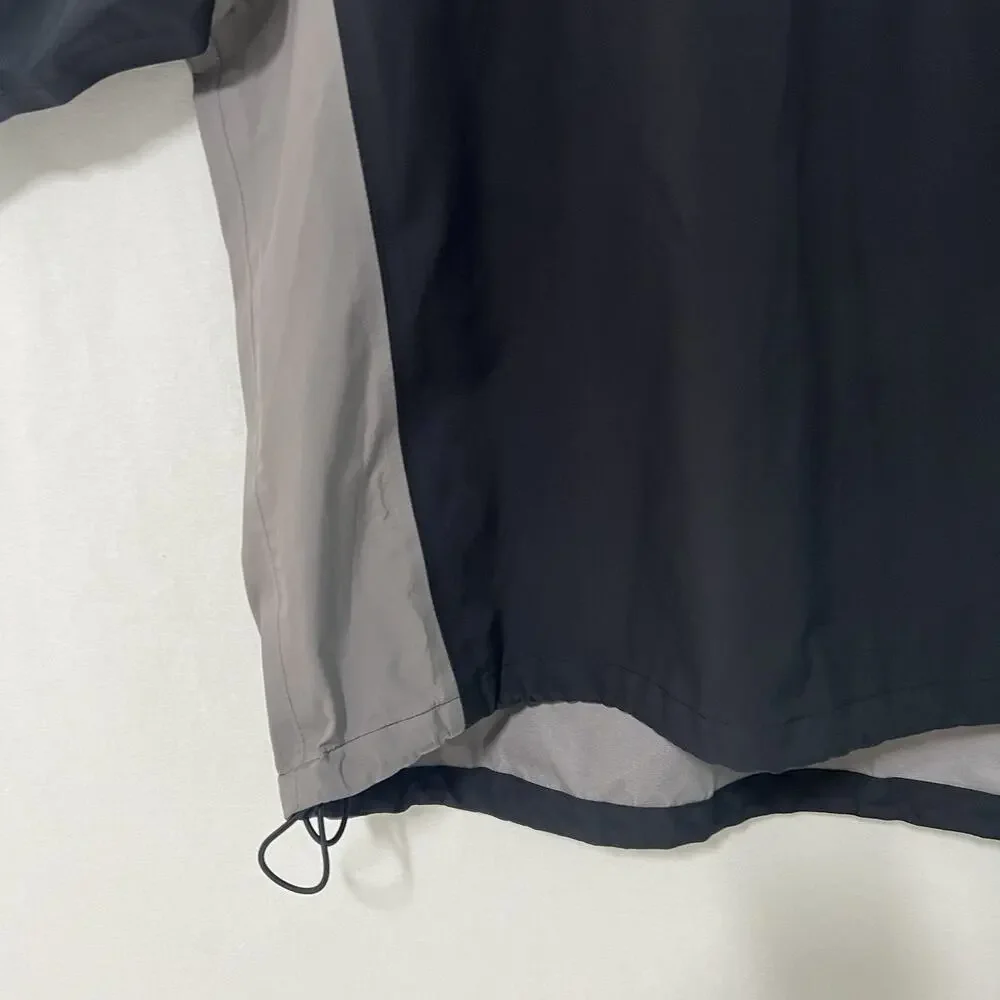 NIKE Golf Storm Fit Windbreaker Jacket XL Short Sleeve 1/2 Zip Pullover Black Gr